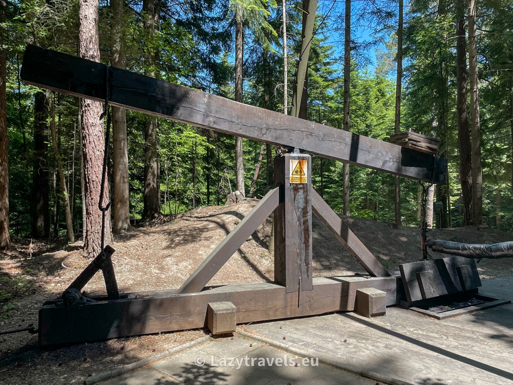 Old type pump jack in the museum in Bóbrka