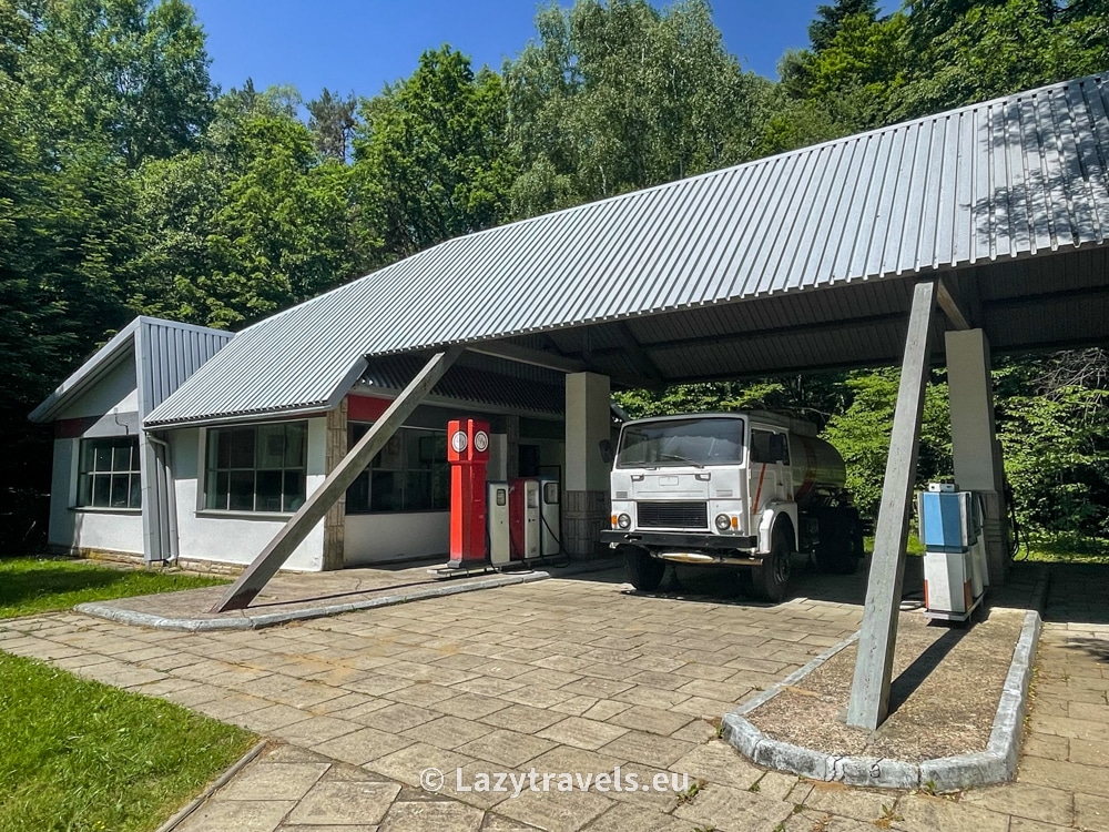 A mountain-type gas station of the former CPN - in socialist Poland it was a company with a monopoly on fuel distribution