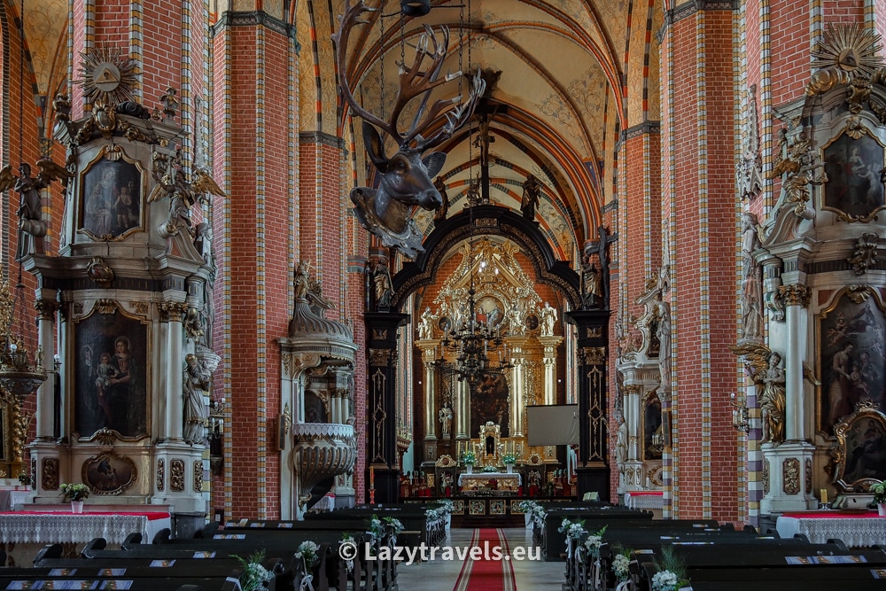 The interior of the parish church in Chełmno