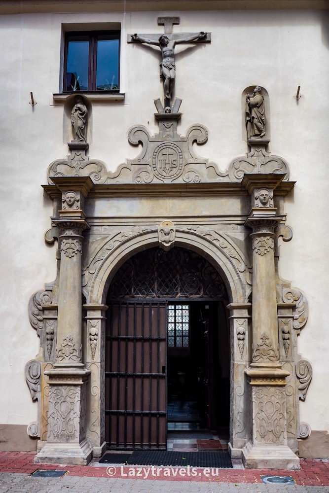Portal leading to the church in the Cistercian monastery