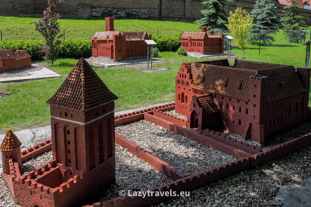 A park of miniatures of Teutonic castles