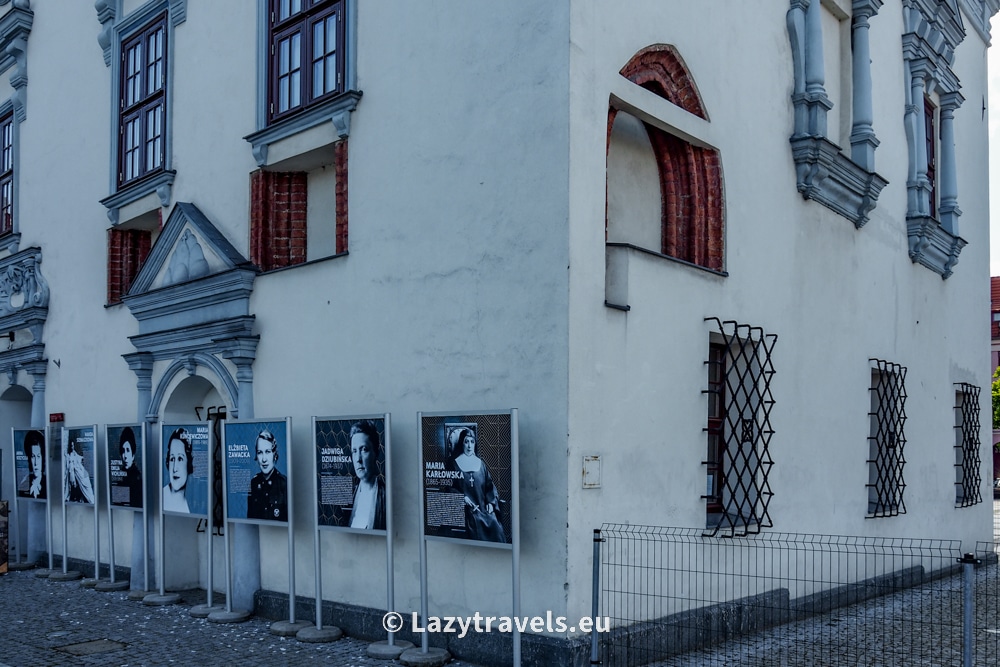 Exposed alterations made during the reconstruction of the town hall in Chełmno