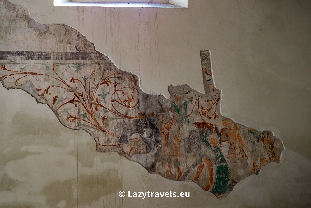 Fragment of discovered polychromes from the church of St. Peter and Paul in Chełmno