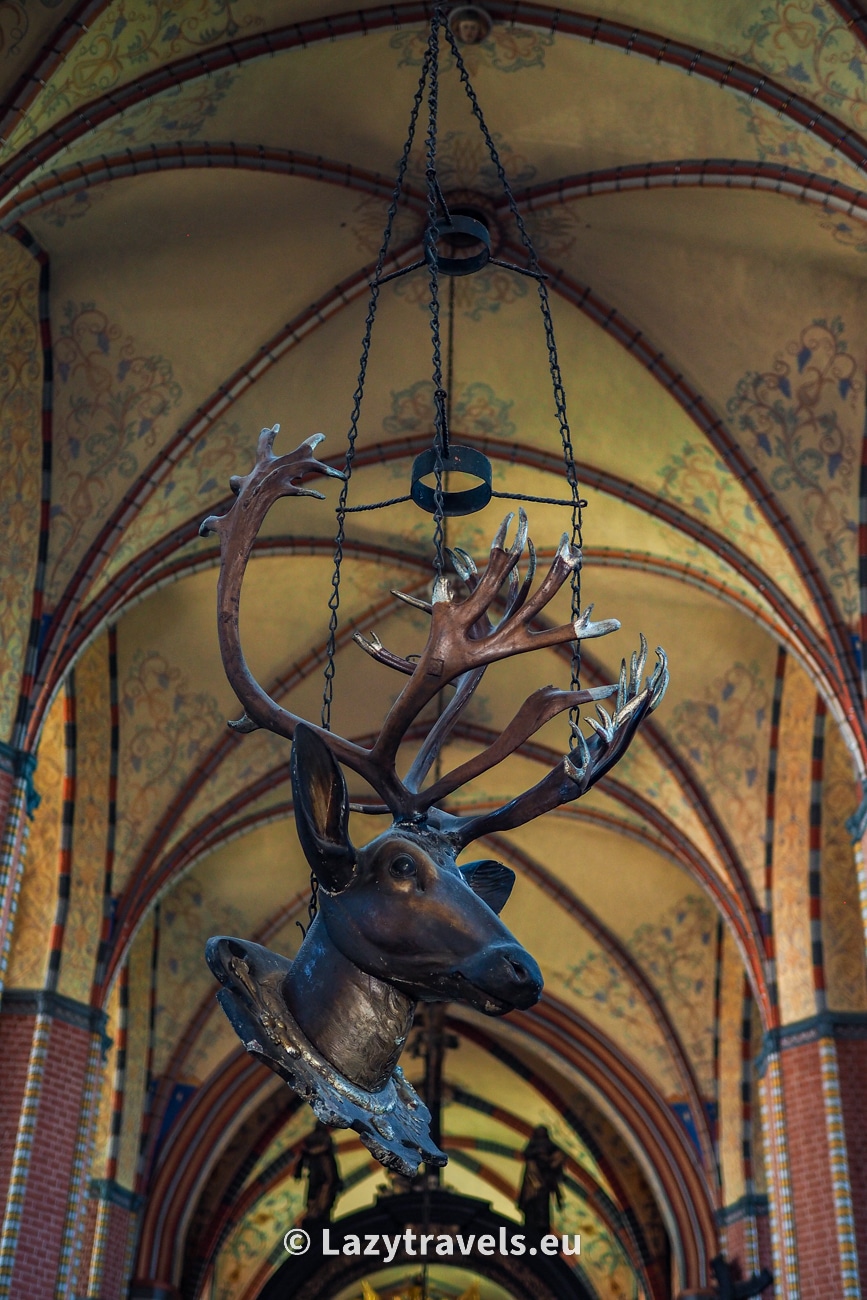 Hygrometer from Chełmno - it is a deer's head predicting the weather