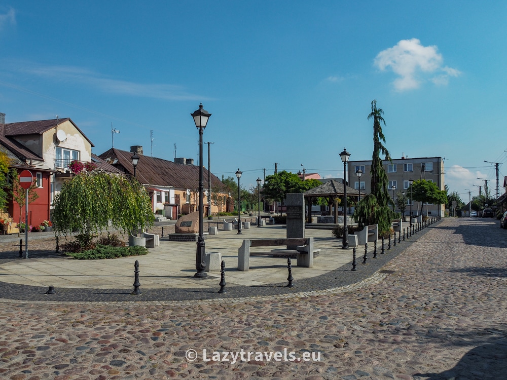 The market square in Czerwińsk nad Wisłą