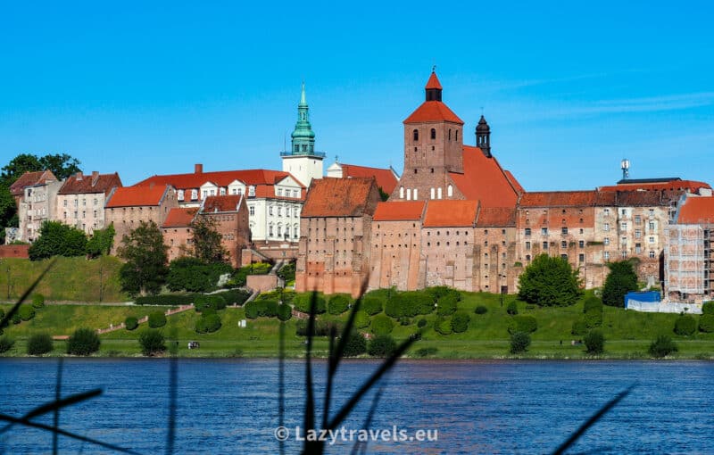 Granaries in Grudziądz seen from across the Vistula