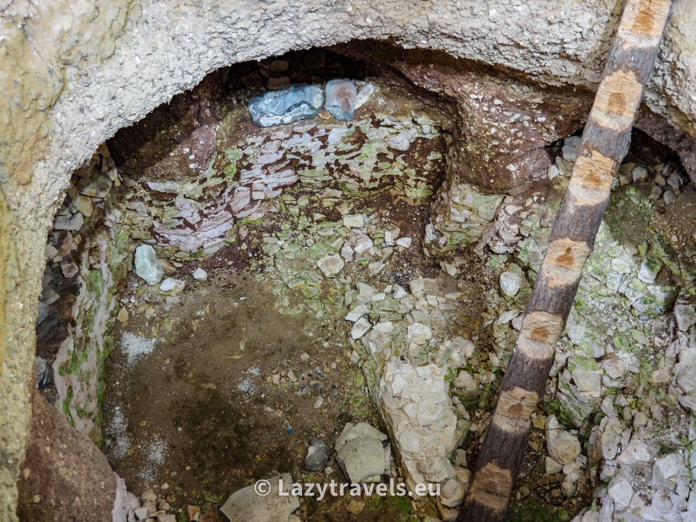 Excavated niche flint mine in Krzemionki Opatowskie