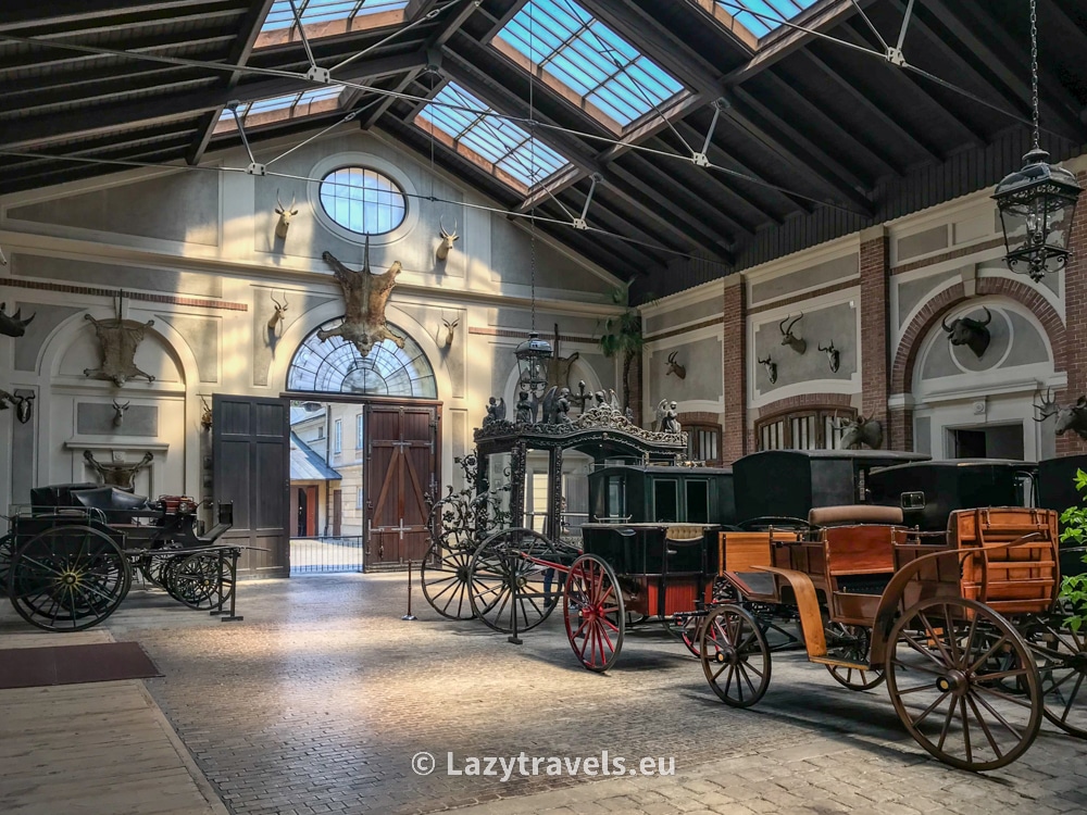 The carriage house of the palace in Łańcut