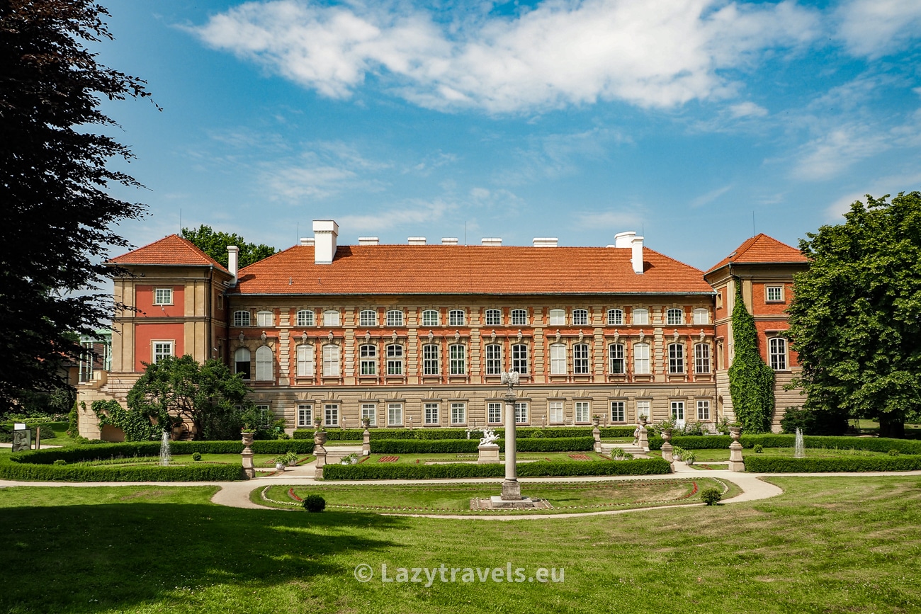 Castle in Łańcut. View from the park