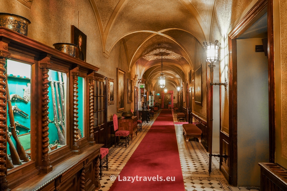 Castle corridor in Łańcut