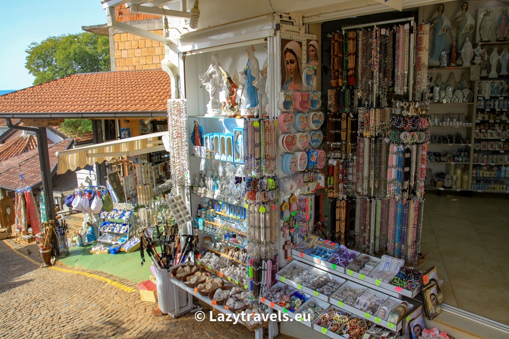 Souvenir shop in Medjugorje