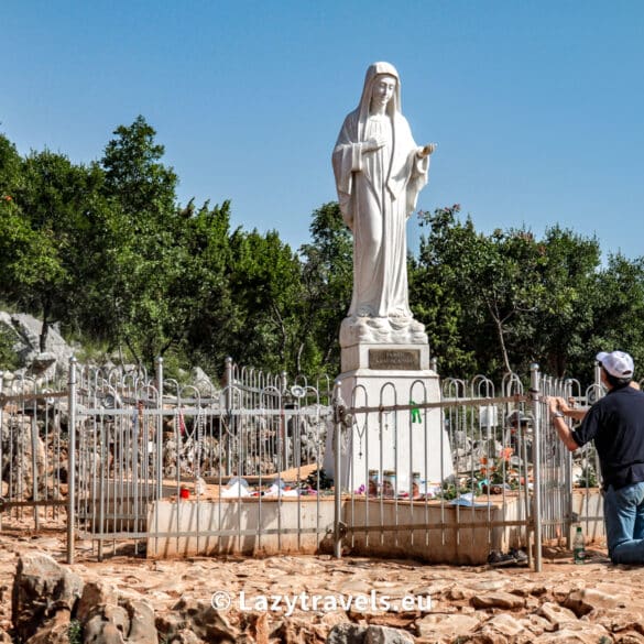 Medjugorje Apparition Hill - the place of the apparition of the Virgin Mary