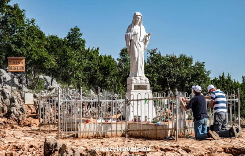Medjugorje Apparition Hill - the place of the apparition of the Virgin Mary