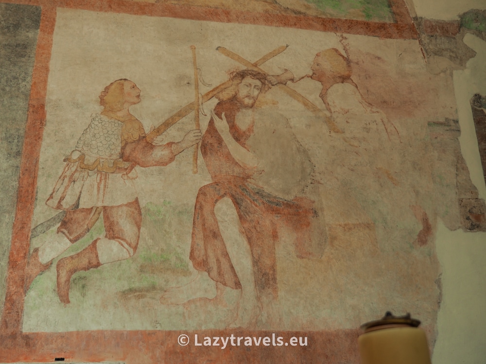 Frescoes from the 13th century in the church in Czerwińsk
