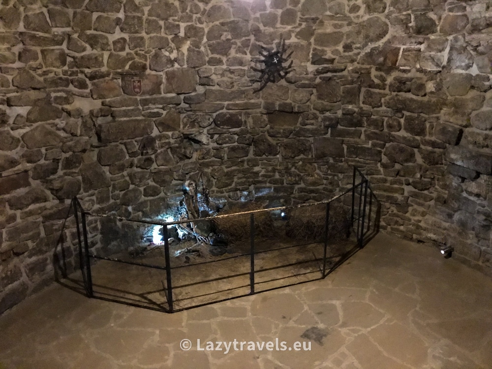 It's a bit of a misery exhibition in the castle dungeons