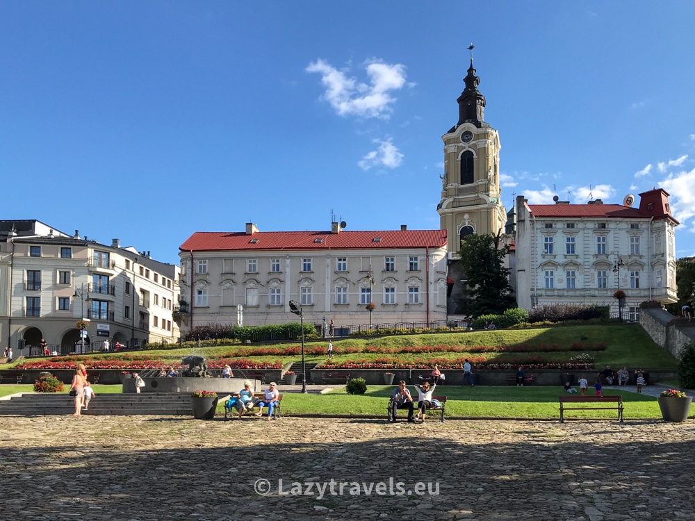 The market in Przemyśl is unusual because, like few markets in the world, it is sloped