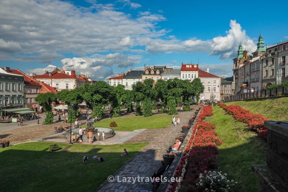 Sloping Market Square in Przemyśl