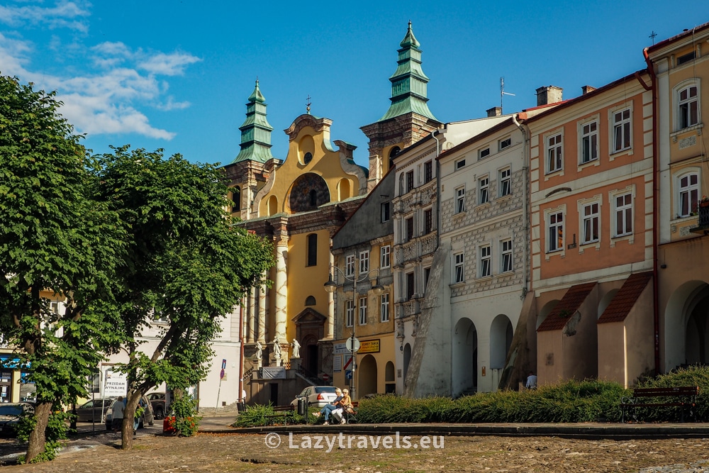 Tenement houses and the market square in Przemyśl