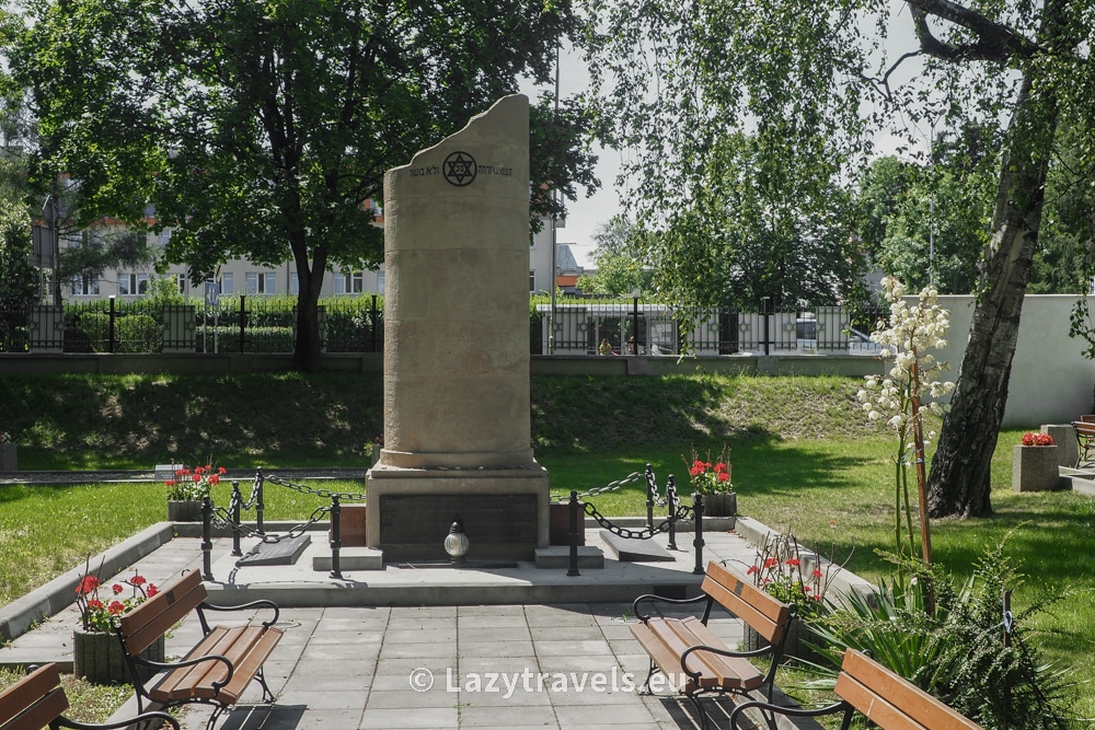The monument at the Jewish cemetery in Tarnów was erected in the place where the Germans shot Jews during the war