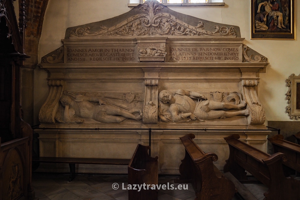 The Three John Monument in the Tarnów cathedral
