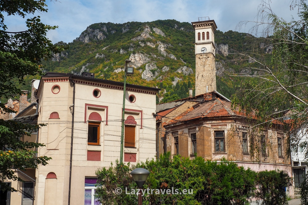 Clock tower in Travnik