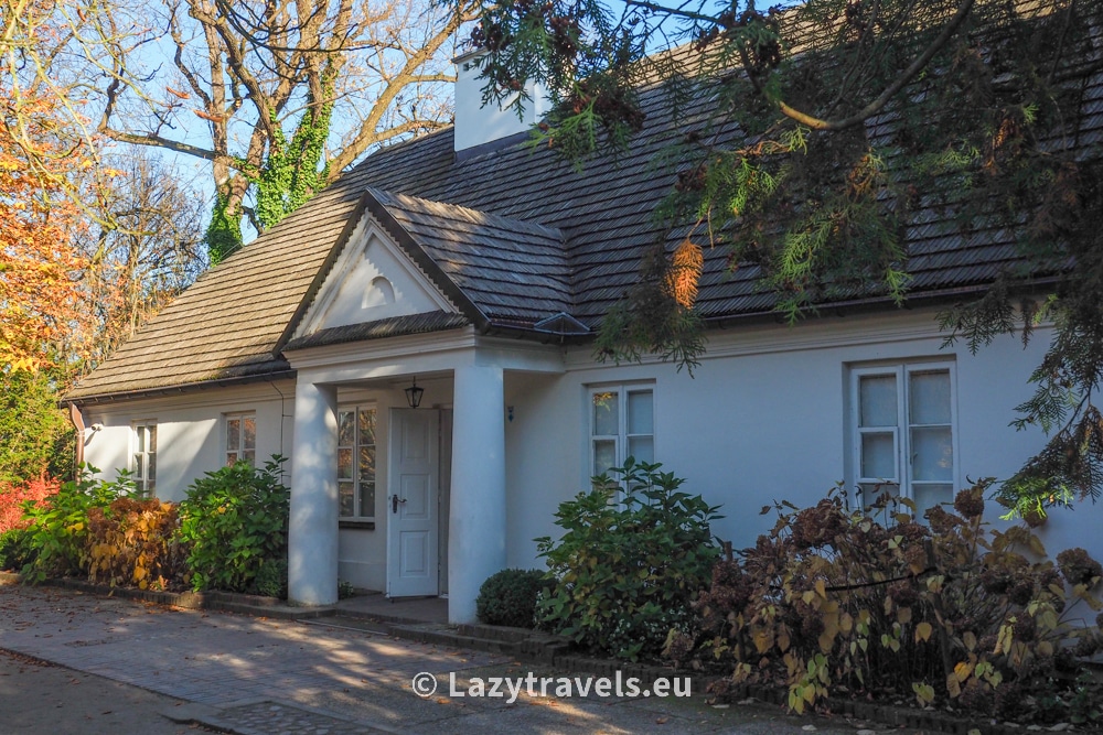 Fryderyk Chopin's birthplace in the setting sun