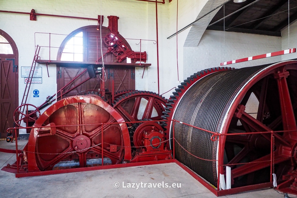 The interior of the engine room of the Elbląg Canal slipway