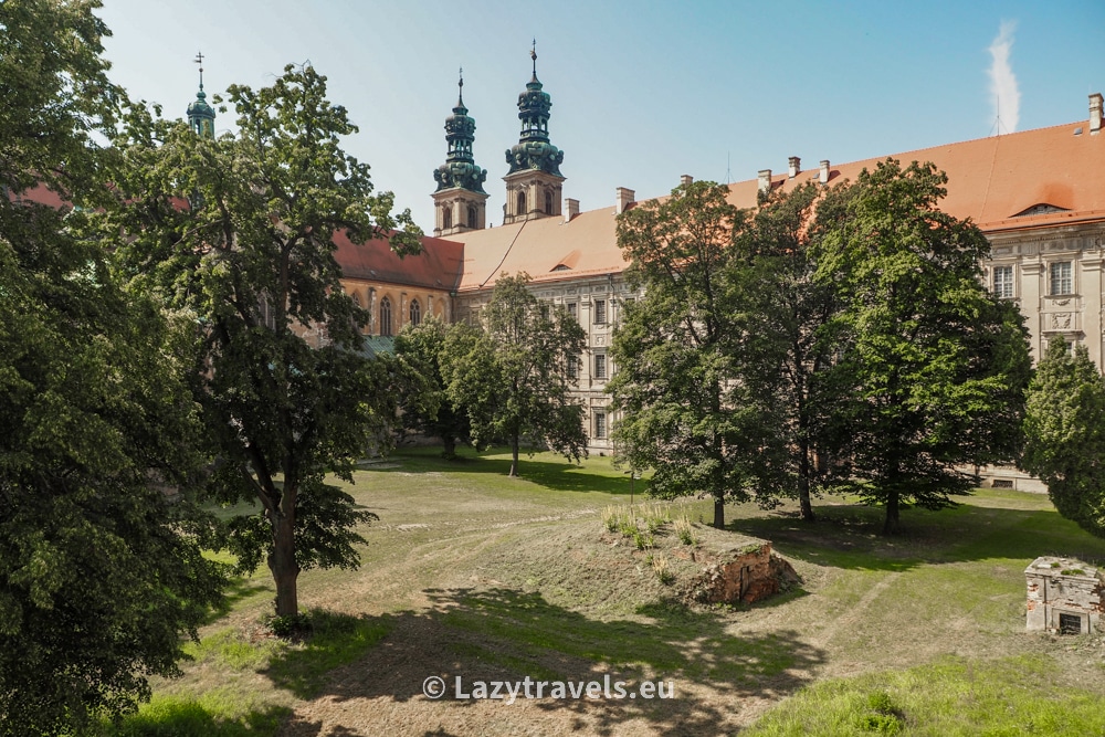 The inner courtyard of the monastery