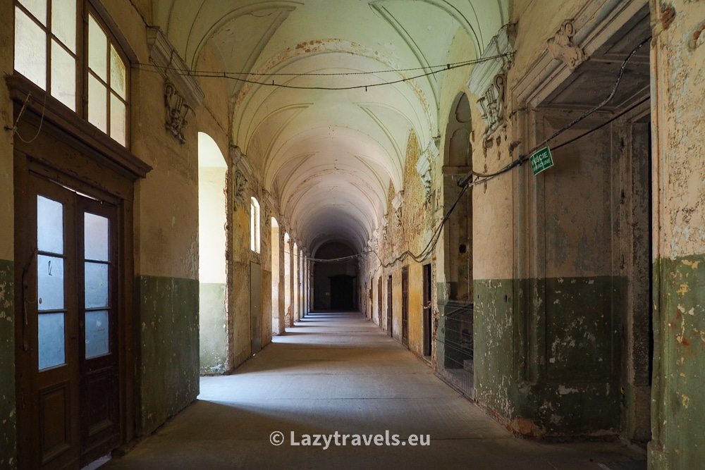 Corridor in the Cistercian monastery in Lubiąż