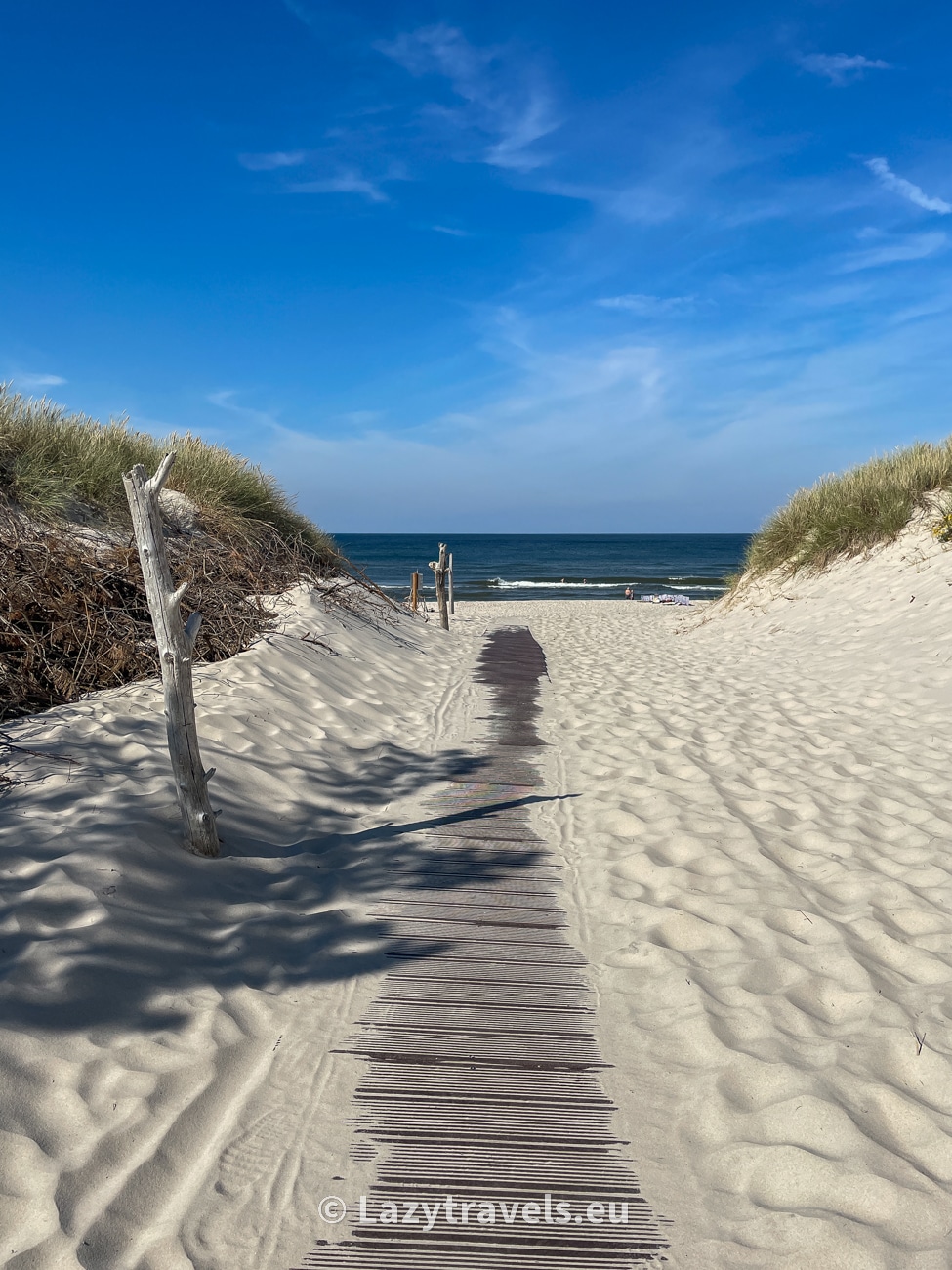 Entrance to the beach in Czołpin