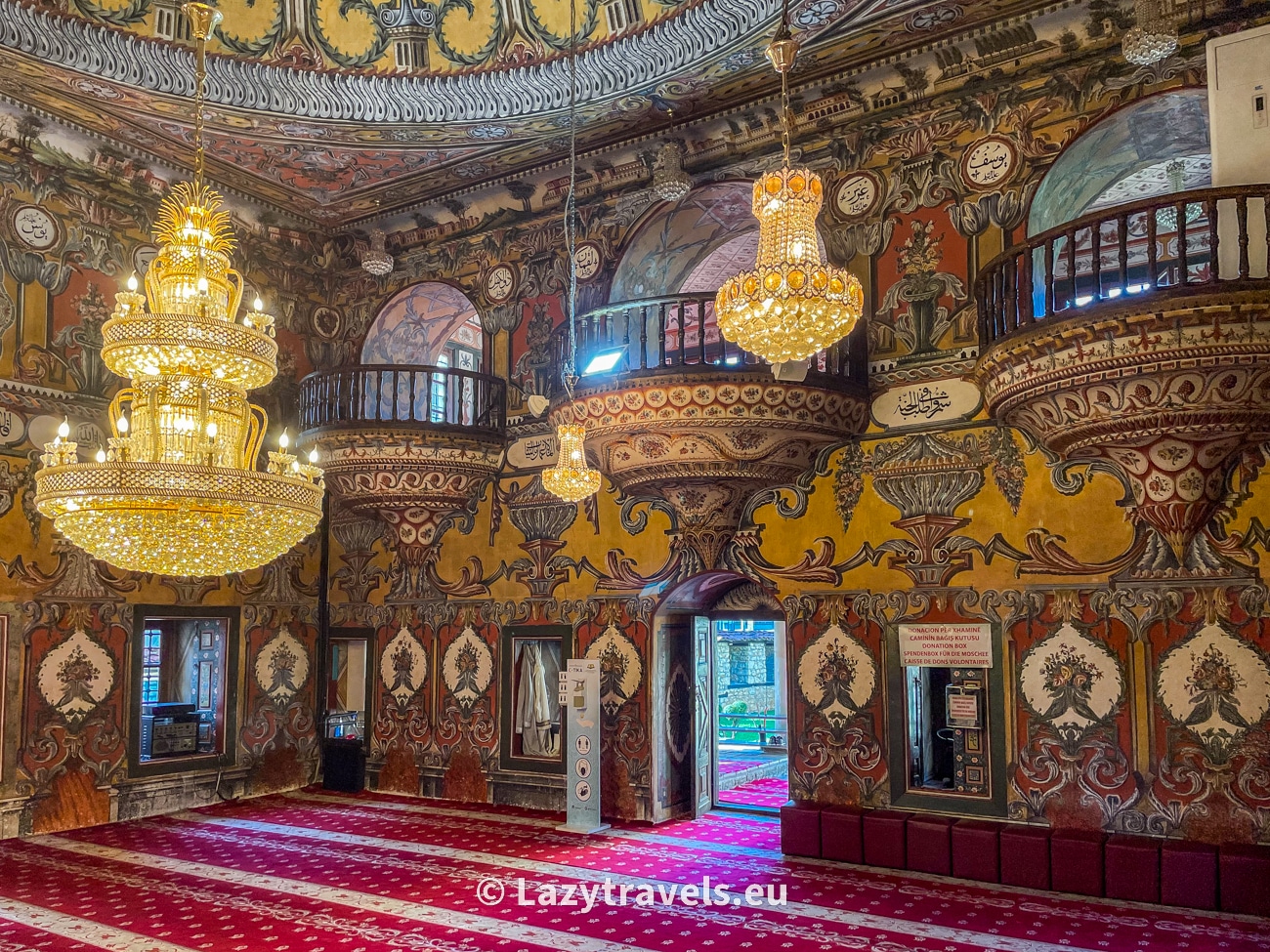 The Painted Mosque in Tetovo even has decorated balconies
