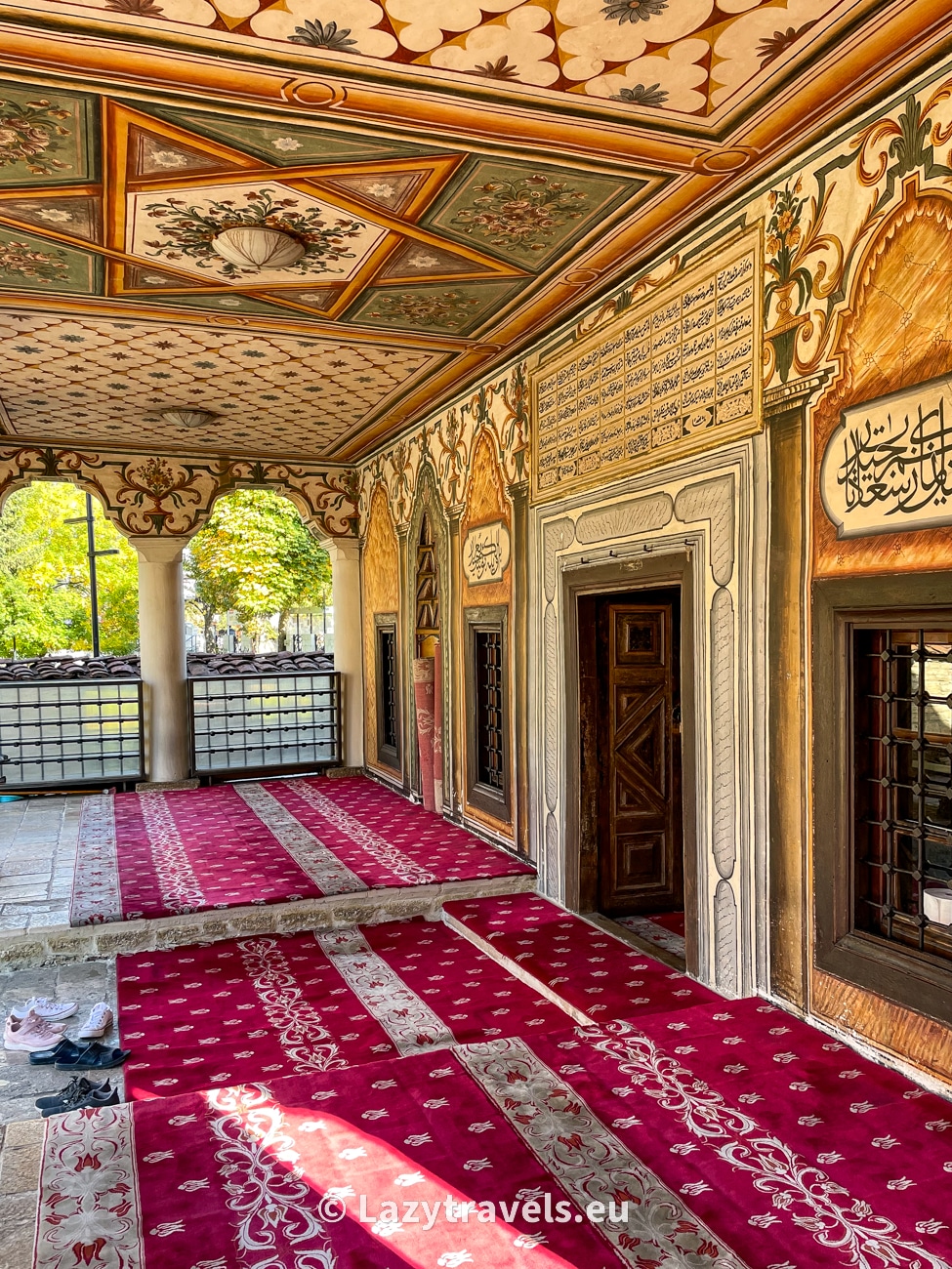 Entrance to the Painted Mosque in Tetovo