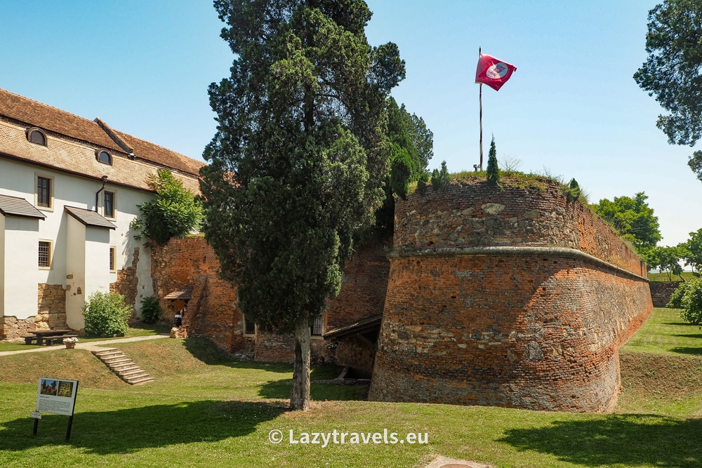 The old defensive walls of the citadel in Alba Iulia