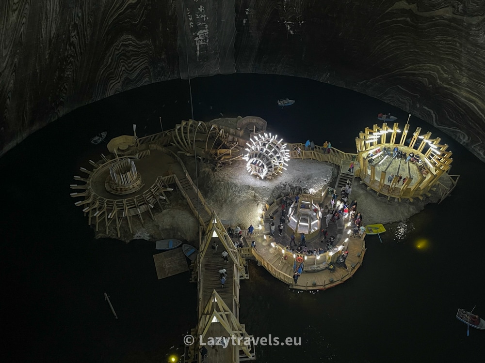 Terezia Chamber, the lowest part of the Turda Salt Mine