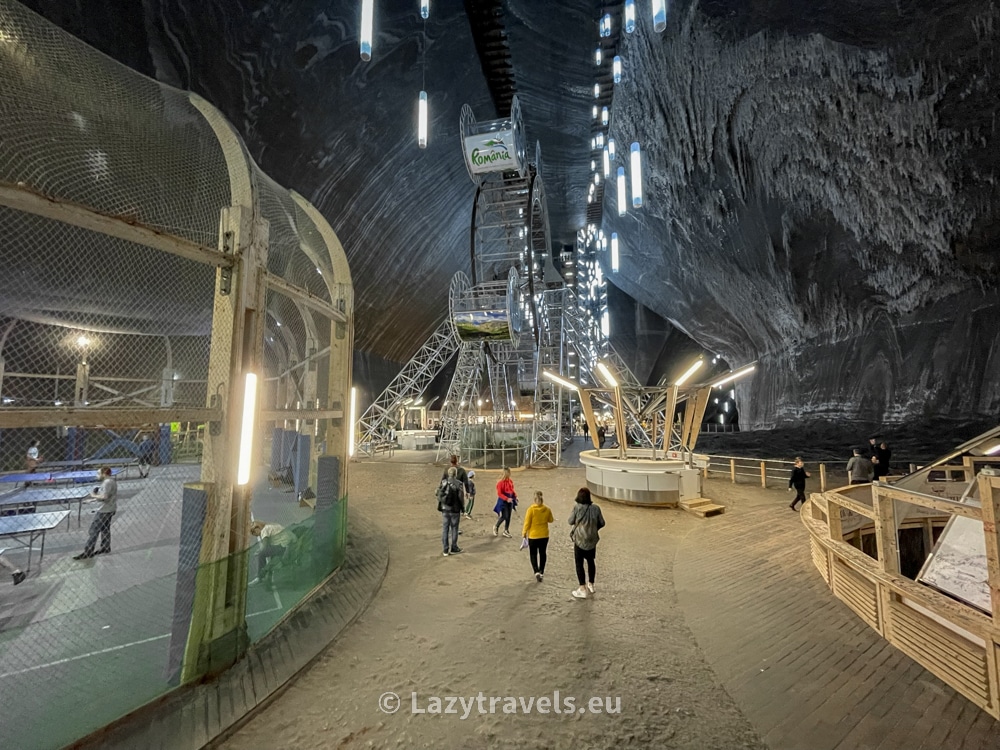 In the former Rudolf mine there is even a Ferris wheel