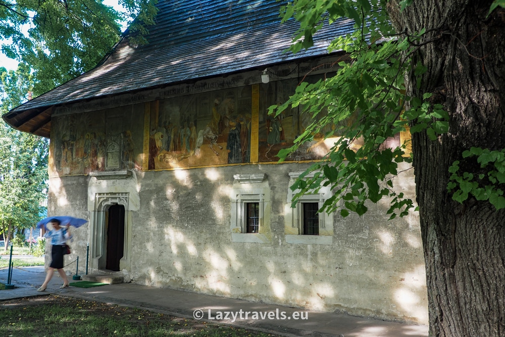 External frescoes on the building of the monastery of St. John the New