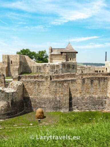 The ruins of the castle in Suceava, today it houses a museum