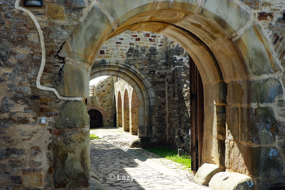 Entrance to the Castle in Suceava Romania