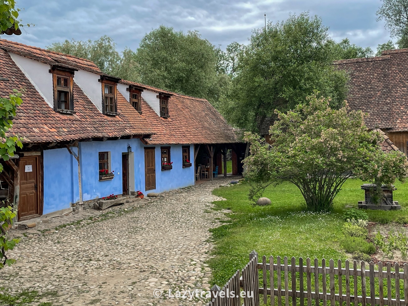 In the past, Saxons lived on this farm. Today, it is the property of King Charles, ruler of England.