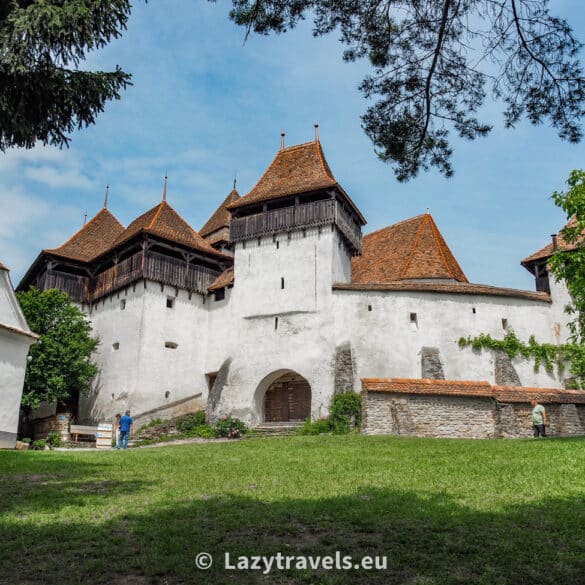 Fortified church in Viscri. Churches of this type are characteristic of Transylvania.