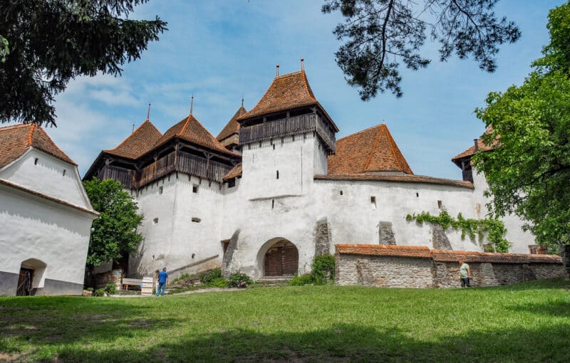 Fortified church in Viscri. Churches of this type are characteristic of Transylvania.