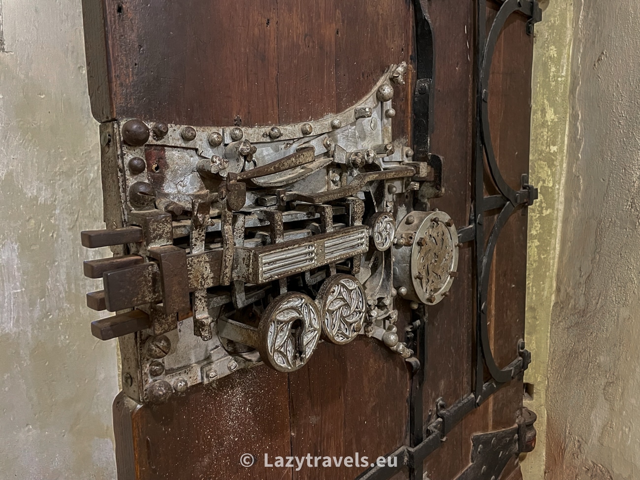 13 moving parts make up the lock mechanism that protected the treasury in Biertan.