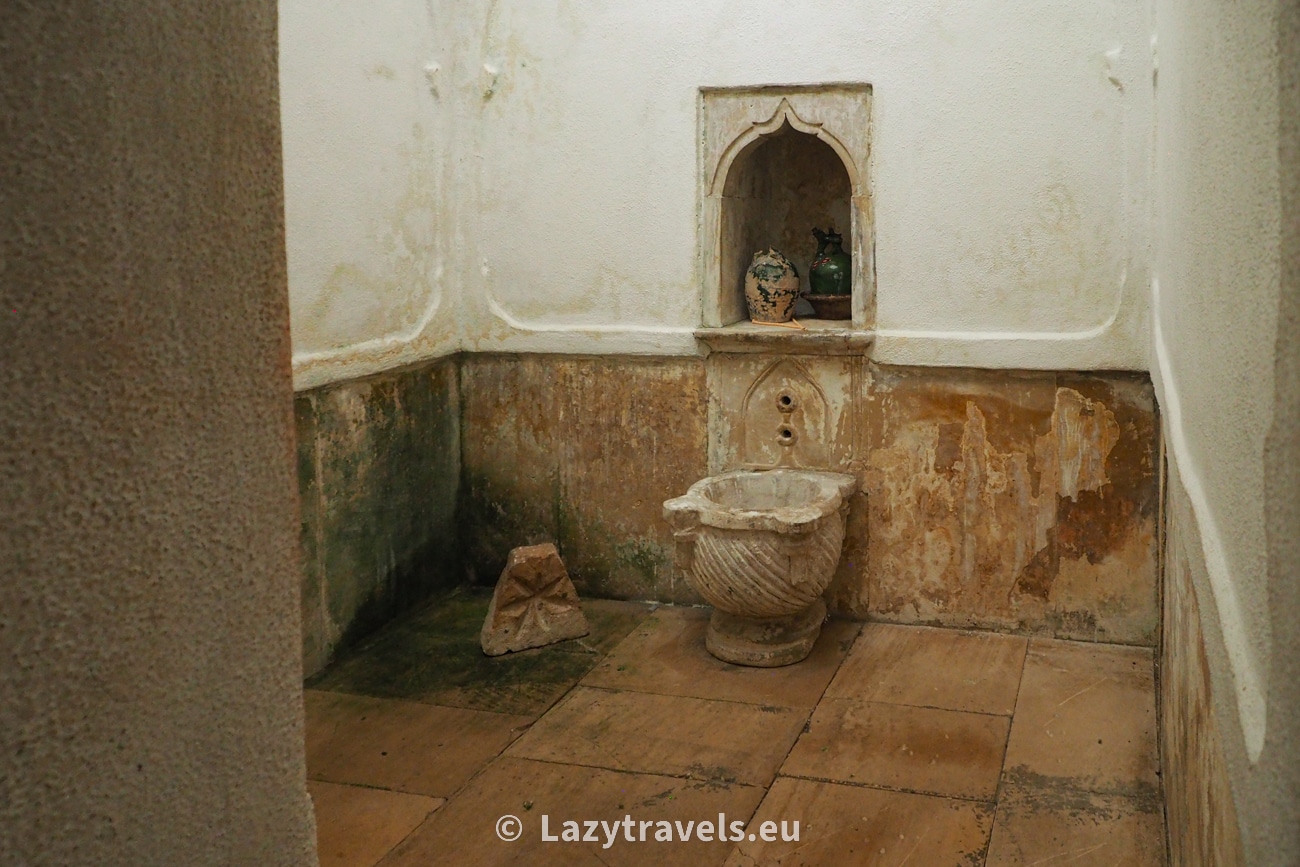 The preserved old interior of the Dervish monastery in Blagaj