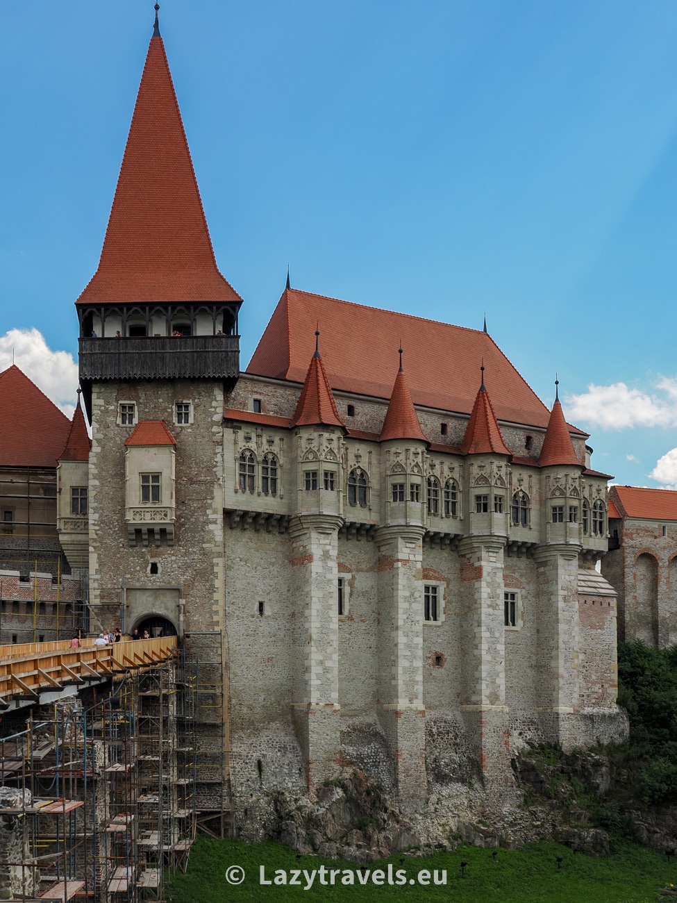 Since its construction, the castle has undergone many renovations and alterations, the latest of which saw the addition of beautifully decorated turrets adorning the buttresses of the castle walls.
