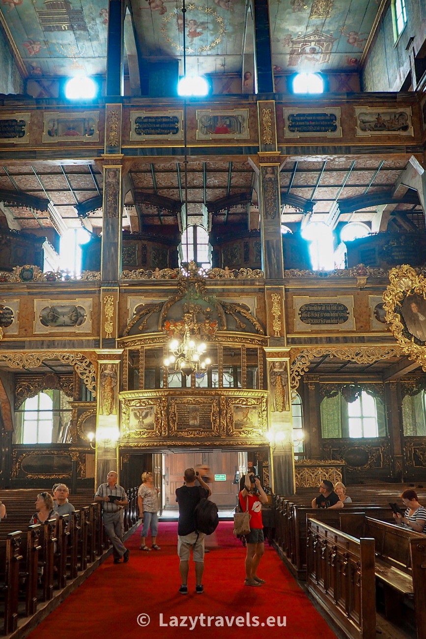 The interior of the Church of Peace in Świdnica