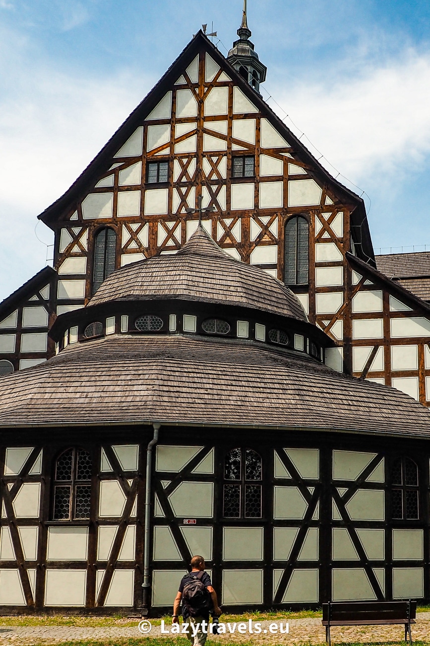 The Church of Peace building in Świdnica. From the outside, there is no indication that it hides real treasures inside. No wonder that the church has been included on the UNESCO list.