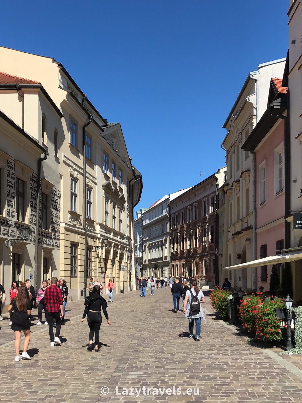 One of the streets of Krakow's old town