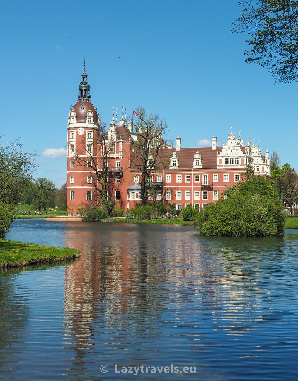 View of the castle from Muskau Park