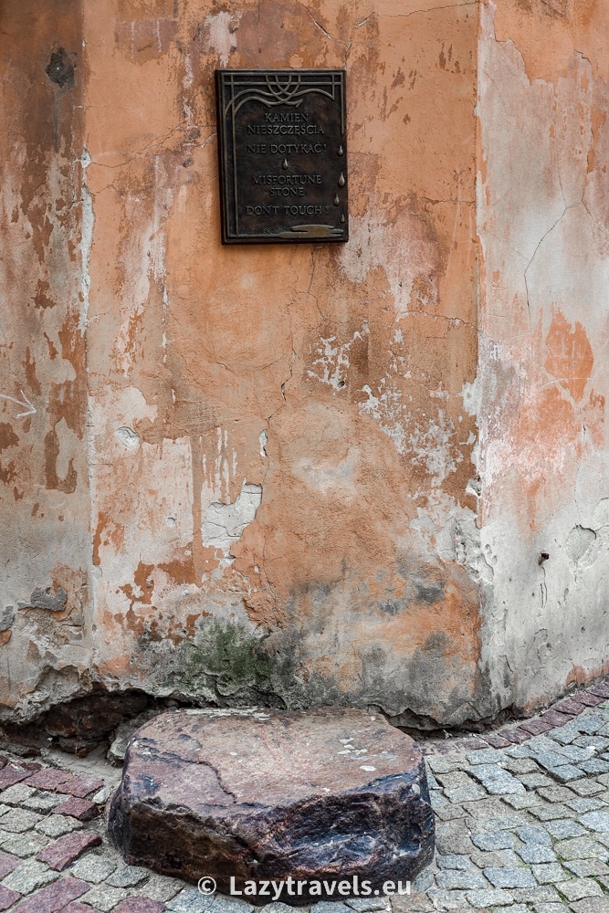 The Stone of Misfortune in Lublin