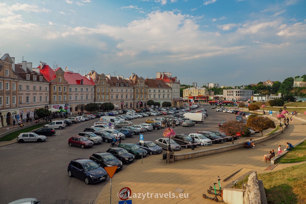 Castle Square is a place where, before 1939, the Jewish quarter